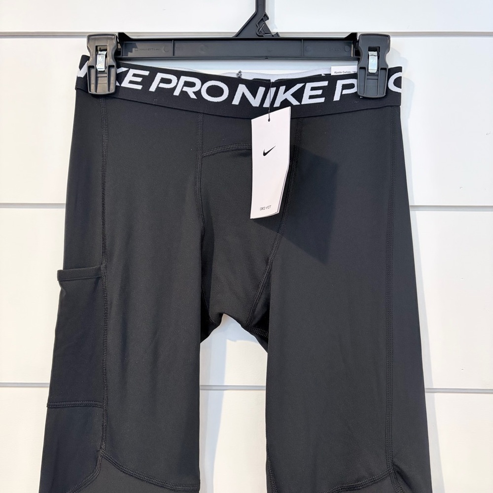 Nike Pro Dri-FIT Kids XL Black Compression Leggings NWT Athletic